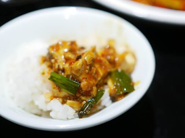 陳麻婆豆腐オンザライス